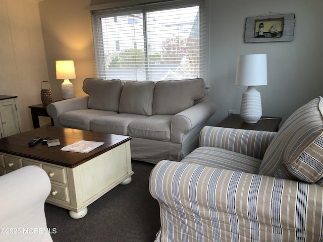 25 E 49th St, Long Beach Twp, NJ 08008 - living area with dark carpet