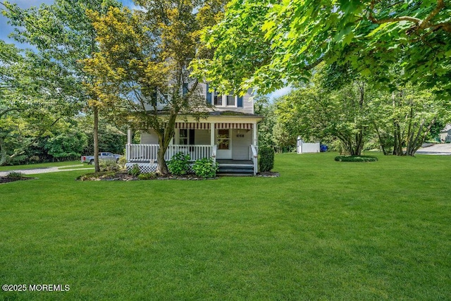 660 Herbertsville Rd, Brick, NJ 08724 - view of front of property featuring a front yard and a porch
