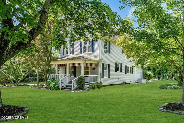 660 Herbertsville Rd, Brick, NJ 08724 - view of front facade featuring a porch and a front yard