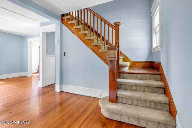 660 Herbertsville Rd, Brick, NJ 08724 - staircase featuring wood finished floors