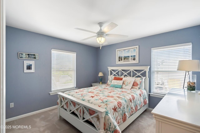 507 Amber St Unit B, Beach Haven, NJ 08008 - bedroom with light colored carpet and ceiling fan