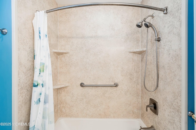 507 Amber St Unit B, Beach Haven, NJ 08008 - bathroom featuring shower / tub combo with curtain