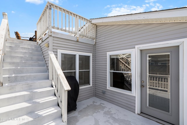 507 Amber St Unit B, Beach Haven, NJ 08008 - view of patio / terrace featuring stairway