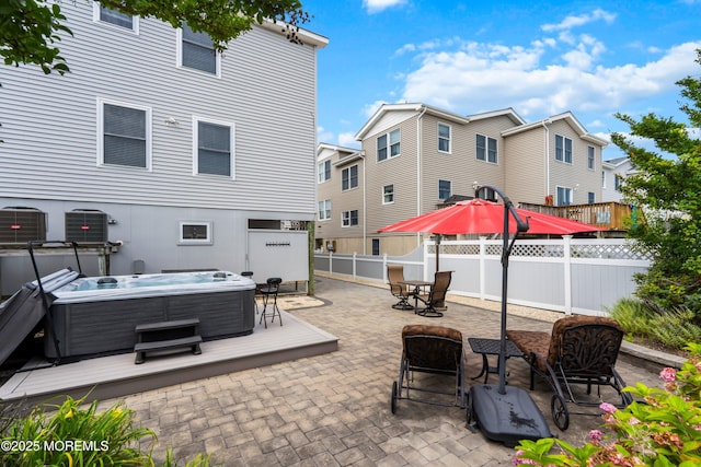 507 Amber St Unit B, Beach Haven, NJ 08008 - view of patio with a hot tub