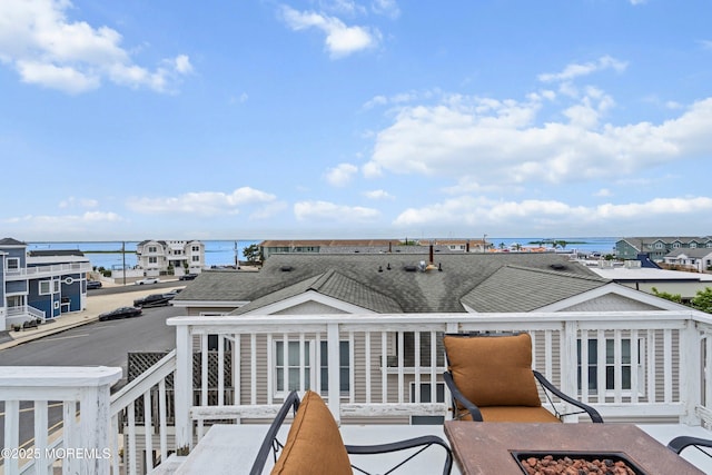 507 Amber St Unit B, Beach Haven, NJ 08008 - wooden terrace with a water view