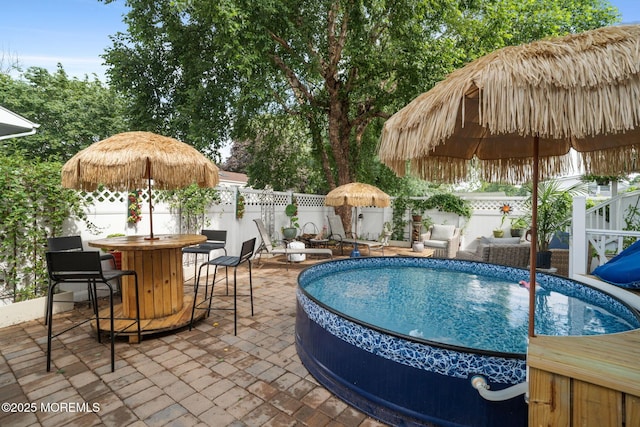 529 Smith Dr, Point Pleasant, NJ 08742 - view of swimming pool featuring a patio and a fenced backyard
