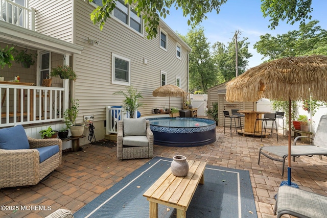 529 Smith Dr, Point Pleasant, NJ 08742 - view of patio featuring a hot tub