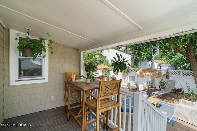529 Smith Dr, Point Pleasant, NJ 08742 - deck featuring outdoor dining space
