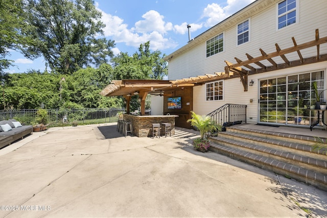 6 Tower Ct, Farmingdale, NJ 07727 - view of patio / terrace with a pergola
