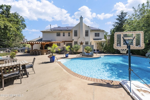 6 Tower Ct, Farmingdale, NJ 07727 - view of swimming pool with a patio