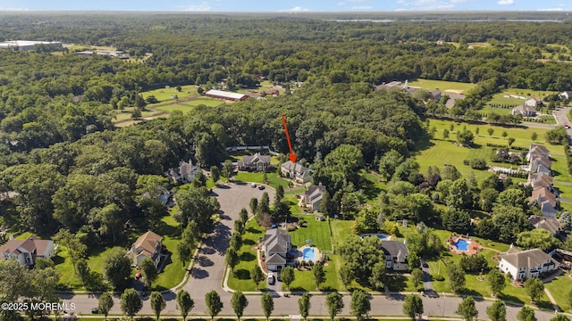 6 Tower Ct, Farmingdale, NJ 07727 - aerial view of property's location with nearby suburban area