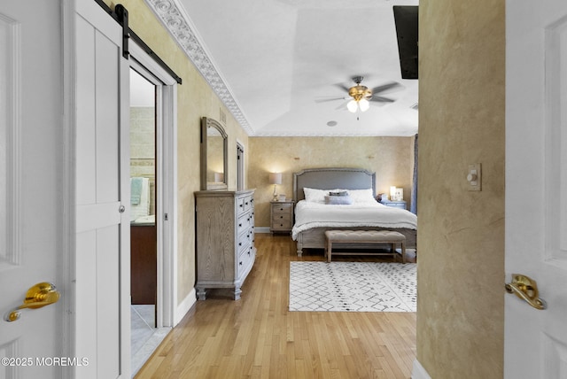 6 Tower Ct, Farmingdale, NJ 07727 - bedroom featuring light wood finished floors and a ceiling fan