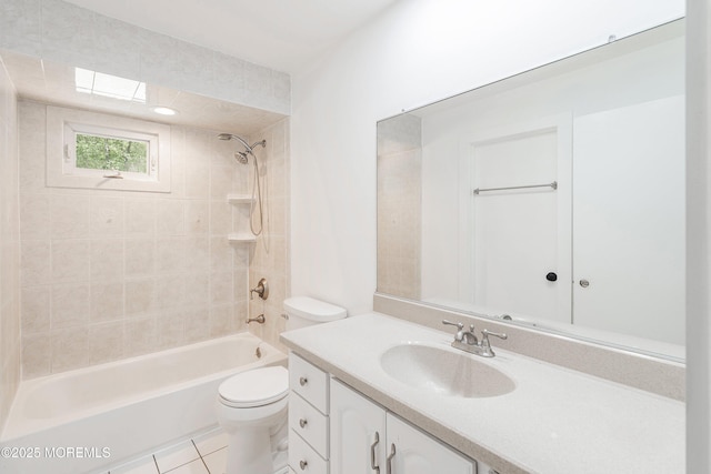 271 S Stump Tavern Rd, Jackson, NJ 08527 - bathroom with vanity, tub / shower combination, and tile patterned flooring