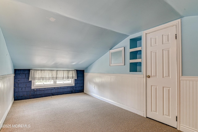 48 Washington Ave, Leonardo, NJ 07737 - bonus room with vaulted ceiling, wainscoting, and carpet floors