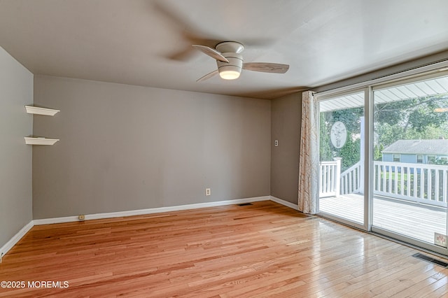 48 Washington Ave, Leonardo, NJ 07737 - empty room featuring light wood-type flooring and ceiling fan