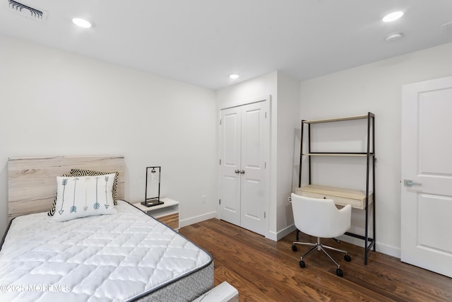 14 New Brunswick Ave, Matawan, NJ 07747 - bedroom with wood finished floors, recessed lighting, and a closet
