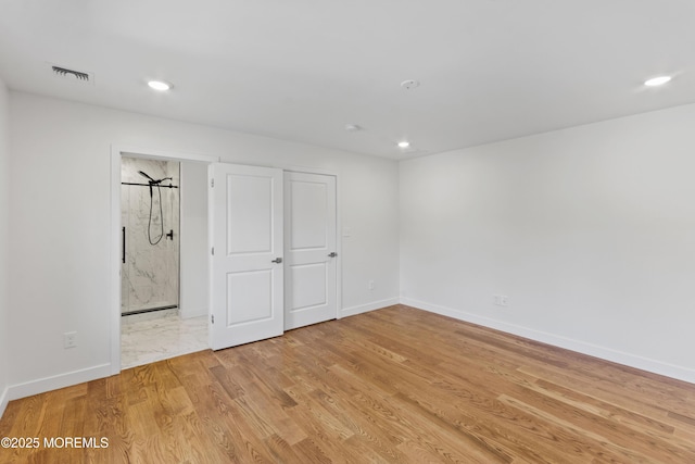 14 New Brunswick Ave, Matawan, NJ 07747 - unfurnished bedroom with recessed lighting, light wood-type flooring, and ensuite bath
