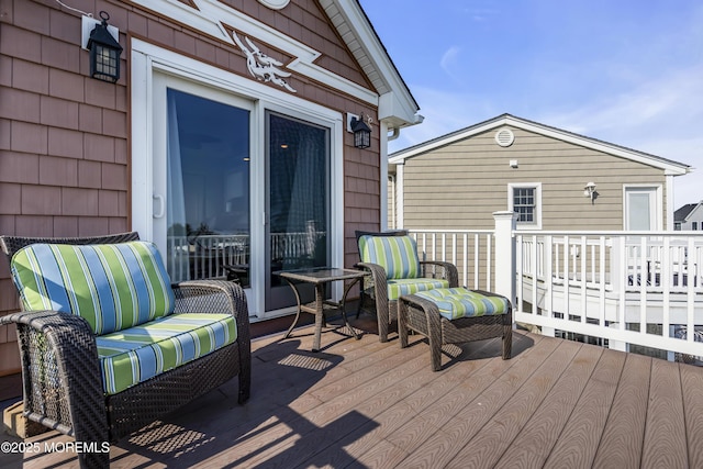 36 Joy Rd, Manahawkin, NJ 08050 - wooden deck with outdoor lounge area