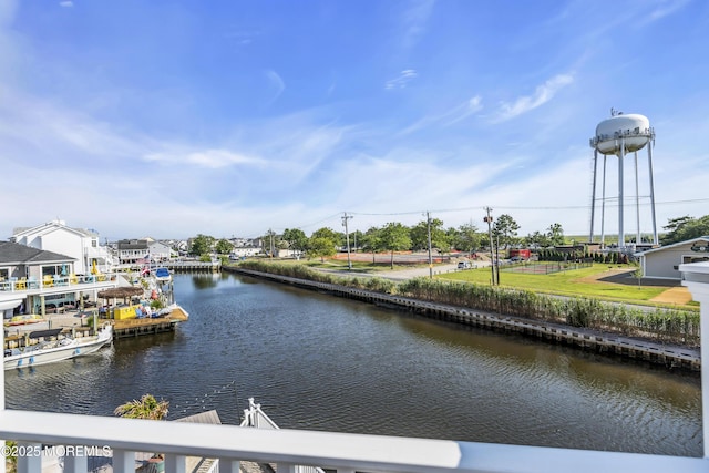 36 Joy Rd, Manahawkin, NJ 08050 - water view featuring a dock