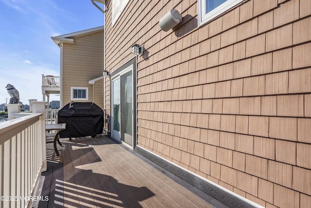 36 Joy Rd, Manahawkin, NJ 08050 - wooden terrace featuring area for grilling