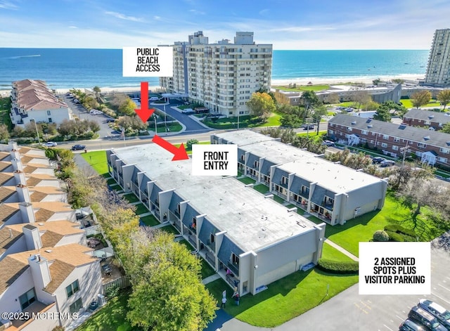 720 Ocean Ave Unit 8, Long Branch, NJ 07740 - aerial view of a large body of water and apartment complex / building