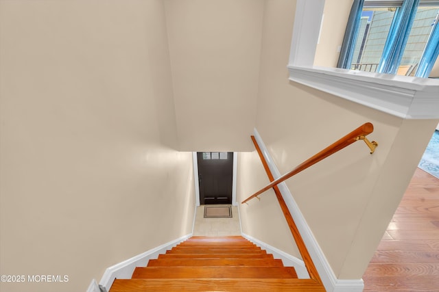 720 Ocean Ave Unit 8, Long Branch, NJ 07740 - staircase featuring wood finished floors