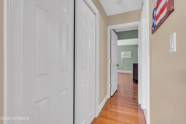 720 Ocean Ave Unit 8, Long Branch, NJ 07740 - hall with light wood-style floors and baseboard heating