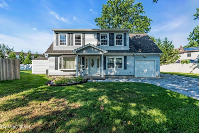 22 Tara Lin Dr, Hazlet, NJ 07730 - view of front of home featuring an attached garage, driveway, and a shingled roof