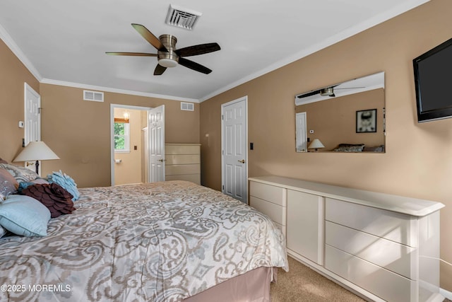 22 Tara Lin Dr, Hazlet, NJ 07730 - bedroom featuring ornamental molding, carpet floors, and ceiling fan