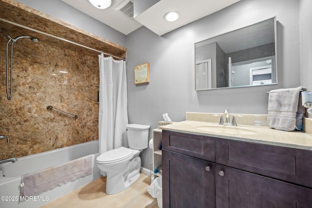 147 Longfield Ct # 147, East Brunswick, NJ 08816 - bathroom with shower / bath combo, vanity, and wood finished floors
