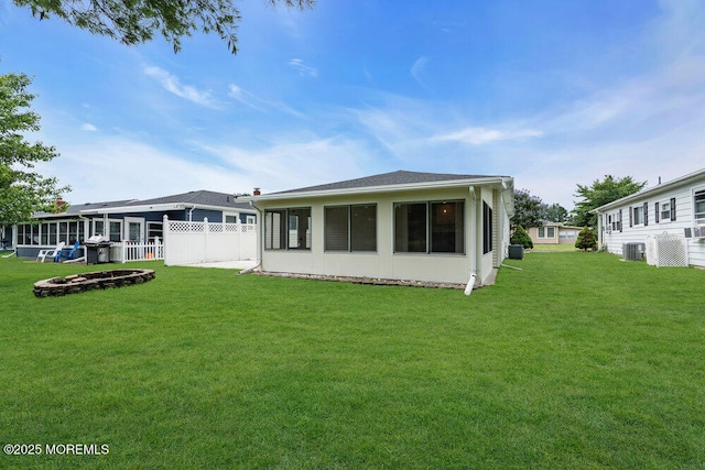 324 Barbados Dr N, Toms River, NJ 08757 - rear view of house with a sunroom
