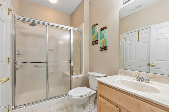 2 Moet Ct, Manchester, NJ 08759 - full bathroom featuring vanity, a stall shower, and tile patterned flooring