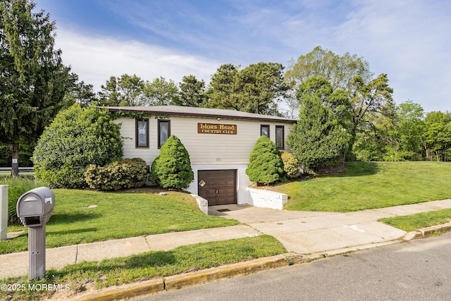 98 Yorkwood Dr, Brick, NJ 08723 - view of front of home with an attached garage, concrete driveway, and a front yard