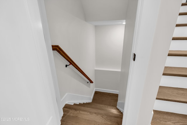 21 Pension Hill Rd, Manalapan, NJ 07726 - stairway featuring wood finished floors and baseboards