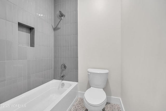 21 Pension Hill Rd, Manalapan, NJ 07726 - bathroom featuring shower / tub combination and tile patterned floors