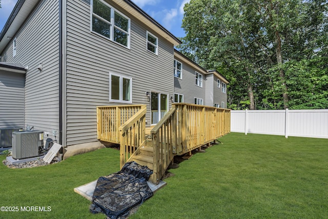 21 Pension Hill Rd, Manalapan, NJ 07726 - rear view of property with a wooden deck