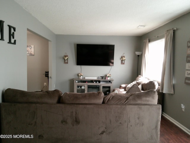 25 Watson Ct, Howell, NJ 07731 - living room featuring dark wood finished floors and baseboards