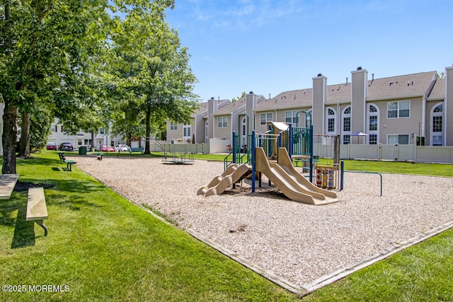 141 Setter Pl, Freehold, NJ 07728 - community jungle gym with a residential view
