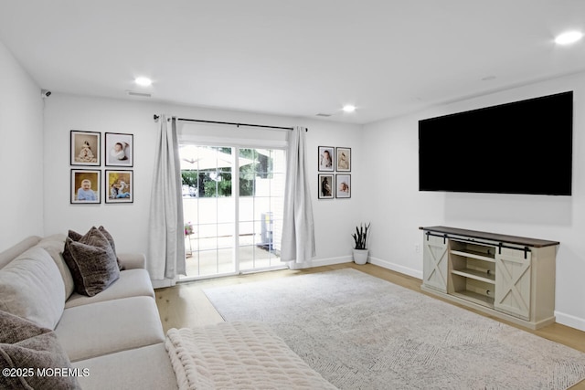141 Setter Pl, Freehold, NJ 07728 - living area with light wood finished floors and recessed lighting