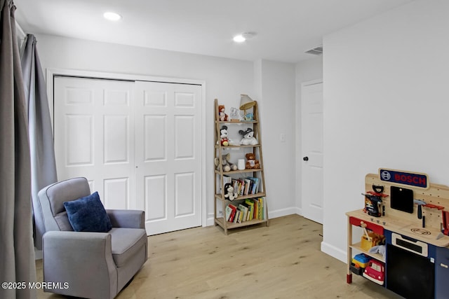 141 Setter Pl, Freehold, NJ 07728 - living area with light wood-style flooring and recessed lighting