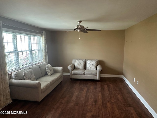 9 Maine Ct Unit 741, Matawan, NJ 07747 - living area with wood finished floors and ceiling fan