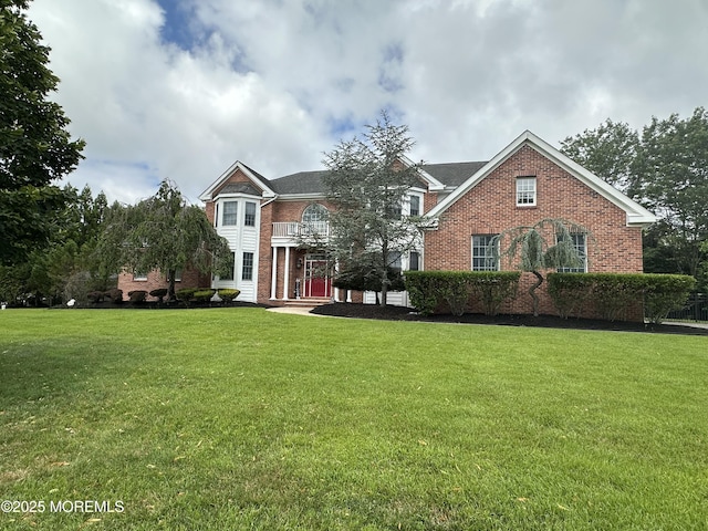 1642 Mink Ct, Toms River, NJ 08755 - view of front of home featuring brick siding and a front lawn