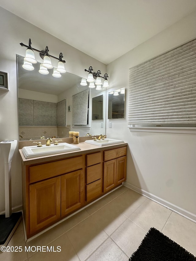 1642 Mink Ct, Toms River, NJ 08755 - bathroom with tile patterned flooring and double vanity