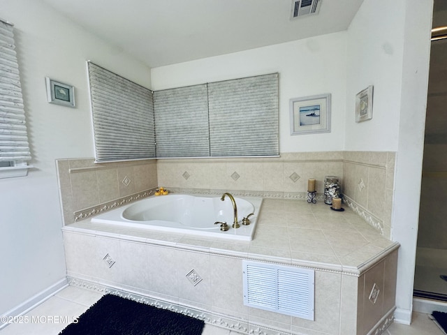 1642 Mink Ct, Toms River, NJ 08755 - bathroom with a bath and tile patterned flooring
