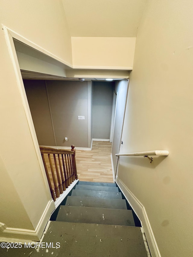 1642 Mink Ct, Toms River, NJ 08755 - staircase with wood finished floors and baseboards