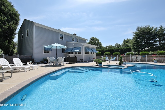 1405 Rockafeller Dr, Wall, NJ 07719 - view of swimming pool featuring a patio area and a pool with connected hot tub