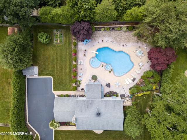 1405 Rockafeller Dr, Wall, NJ 07719 - aerial view of a pool