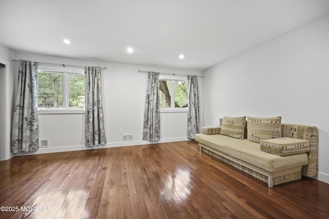 42 Nikki Ct, Morganville, NJ 07751 - living area featuring hardwood / wood-style flooring and recessed lighting