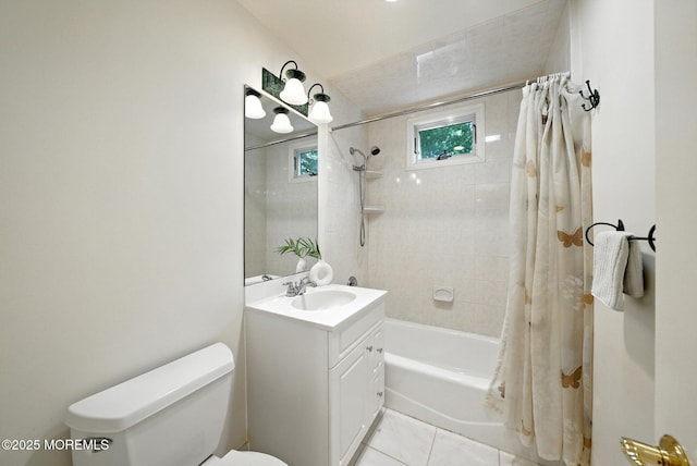 7 Stony Ridge Dr, Hillsdale, NJ 07642 - full bathroom with vanity, shower / bathtub combination with curtain, and tile patterned flooring