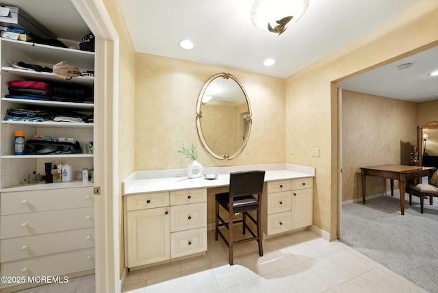7 Stony Ridge Dr, Hillsdale, NJ 07642 - bathroom with vanity, tile patterned floors, and a closet